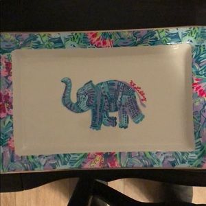 Lilly Pulitzer elephant tray